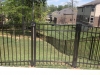 4' Black RAF 200 Aluminum fencing with standard gates