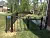 4' RAF 200 Black aluminum fencing