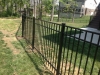 4' RAF 200 Black aluminum fencing