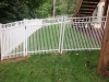 White RAF 201 15/8" spacing aluminum fencing for small dogs