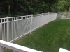 White RAF 201 15/8" spacing aluminum fencing for small dogs