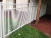 White RAF 201 15/8" spacing aluminum fencing for small dogs