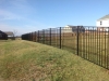 RAFS 210 Black aluminum fence with arched gates