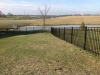 RAFS 210 Black aluminum fence with arched gates