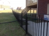 RAFS 4' Black Aluminum Fence with Arched gates