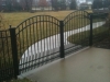 Aluminum arched double gates