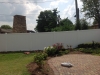 White PVC Vinyl Privacy fencing 6' high