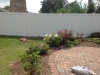 White PVC Vinyl Privacy fencing 6' high