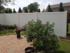 White PVC Vinyl Privacy fencing 6' high