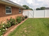 White PVC Vinyl Privacy fencing 6' high