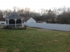 White PVC Solid Board with New England caps and gate with French Gothic caps