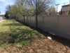 Commercial PVC Privacy fence Adobe color w/slide gate