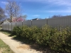 Commercial PVC Privacy fence Adobe color w/slide gate