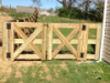Kentucky 3 board gates with cross bracing
