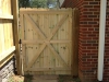 6' dog ear privacy gate bracing side